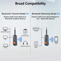 Adaptador De Audio Bluetooth 5.2 2 En 1 Transmisor Receptor Aptx HD Bajo Retardo 3.5mm AUX Para TV PC Coche Altavoz 2 Auriculares - details 2