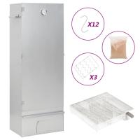 vidaXL Horno Ahumador de BBQ con Generador Humo Frío Parrilla Acero Galvanizado Dimensiones 44.5x29x83 cm (21x21x4.5 cm),  44.5x29x83 cm (27x27x4.5 cm),  44.5x29x110 cm (27x27x4.5 cm) y mas - details 3