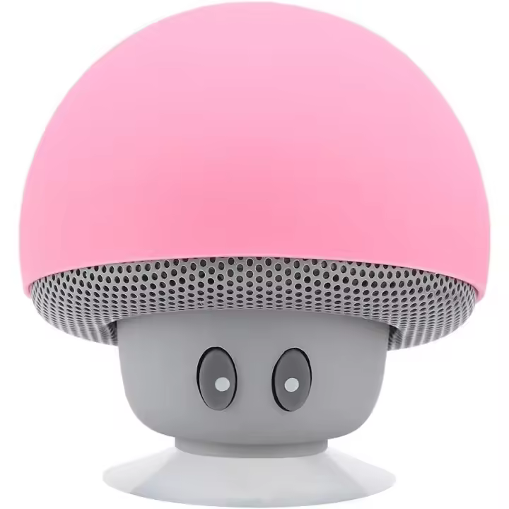 Altavoz Bluetooth, mini altavoz portátil con forma de hongo Bluetooth 3.0, subwoofer con reducción de ruido y función de ventosa para familiares, amigos y niños,altavoz bluetooth portátil - 1
