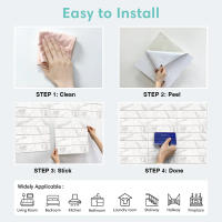 Pegatinas De Pared Self-Adhesive Imitación De Azulejos Cristalinos Blancos 16 Piezas Resistente Al Agua Y Humedad Estilo Clásico Para Decoración Del Hogar - details 5