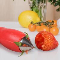 2 Pack Fresa Huller Tallo y Removedor de Hojas de Acero Inoxidable de Frutas Vegetales Top Stem Corer Pit Remover Ideal para Hornear - details 3