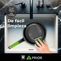 Prior Set de 3 Sartenes, 20-24-28 cm, Fundido Antiadherente Aluminum, with Dos Salvamanteles Safe Verdes, Aptas para Todo Type de Cocinas Included Inducción - details 1