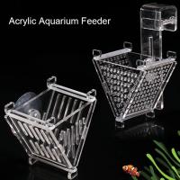 Decora Tu Acuario Con Nuevos Acrílicos Pequeños Cristales Potente Cilindro De Alimento Para Peces Transparente 6.7x4.5x7cm - details 0