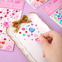 Pegatinas De Cristal Acrílico 3D Para Niñas Decoración DIY Adhesivas Brillantes Joyería De Peluca Regalo Para Niñas De 3-12 Años - details 9