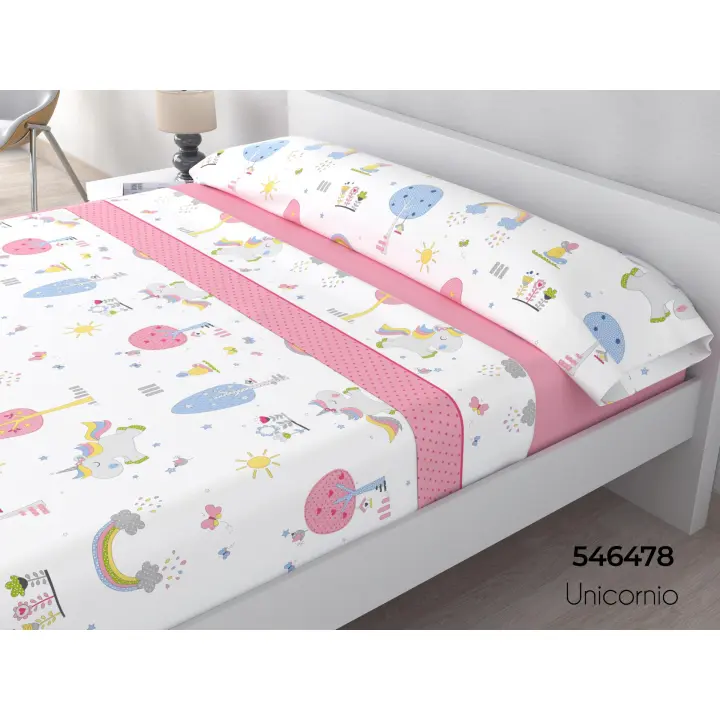 Juego de Sábanas de Unicornio para Verano - HM's Home Secret - 1