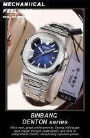 Reloj De Pulsera Masculino BINBOND 1885 Acero Inoxidable Resistente Al Agua Luminoso Calendario Moda Reloj De Cuarzo - details 2