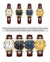 Reloj De Cuarzo Clásico Para Hombre OLEVS Con Correa De Cuero Marrón Y Fechador Resistente Al Agua Dial Digital Estilo De Negocios - details 12