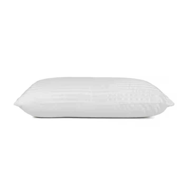 ALMOHADA PLUMA ONE DANRELAX- Almohada rellena de fibra de alta calidad. Con funda de algodón y poliester que la hace transpirable.Cuenta con 16 cm de altura. - 1