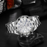 Reloj De Pulsera Para Hombre Moda Cuarzo Acero Inoxidable Resistente Al Agua Estilo Casual Clavija De Cierre Reloj De Mano De Lujo - details 9