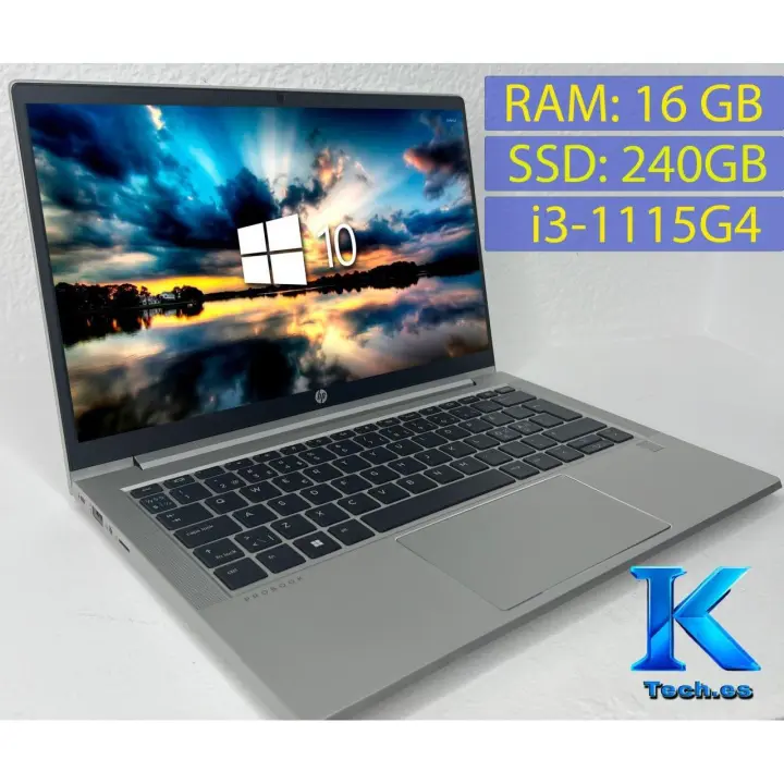HP ProBook 430 G8  portátil ordenador barato / procesador i3-1115G4/16GB RAM /240GB SSD/Intel HD Graphics/ pantalla 13.3″ pulgadas HD - 1