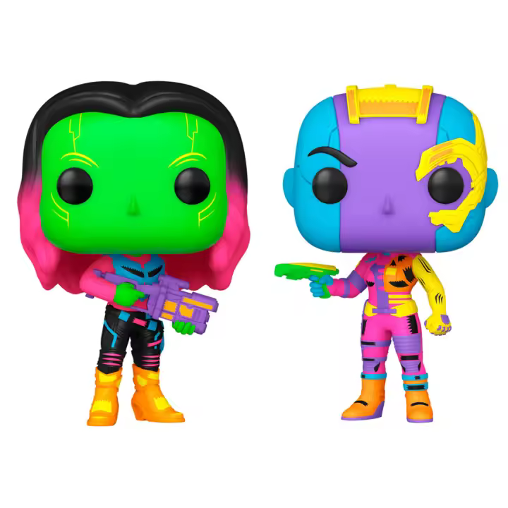 Blister 2 figuras POP Marvel Guardianes de la Galaxia Gamora & Nebula ExclusiveFigura  Coleccionable - Idea de Regalo- Mercancia Oficial - Juguetes para Niños y Adultos - Movies Fans - Muñeco para Coleccionistas y Exposición - 1