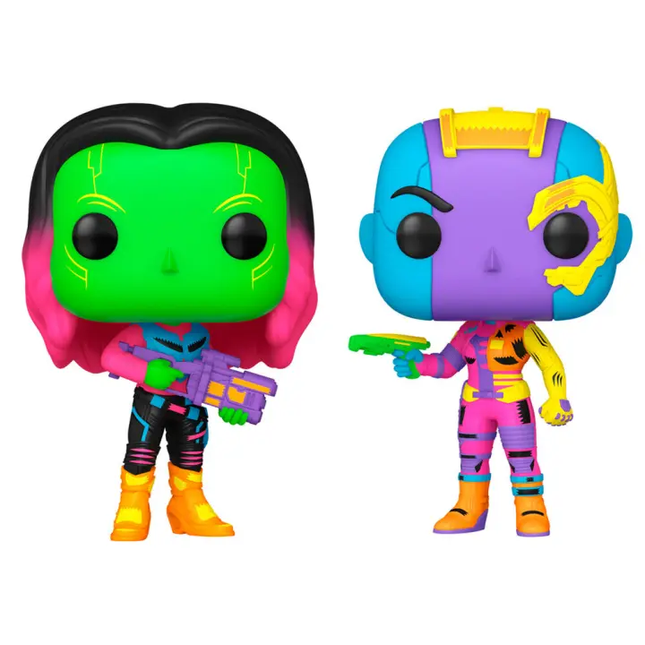 Blister 2 figuras POP Marvel Guardianes de la Galaxia Gamora & Nebula ExclusiveFigura  Coleccionable - Idea de Regalo- Mercancia Oficial - Juguetes para Niños y Adultos - Movies Fans - Muñeco para Coleccionistas y Exposición - 1