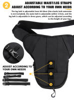 Bolsa De Combustible Para Motocicleta Transpirable Gran Bolsa De Hombro Para Bicicleta Y Asiento Trasero Exterior Con Correa De Cadera - details 3