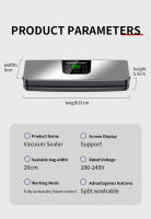 Máquina Selladora De Alimentos Eléctrica Con ExTRACTOR De VACÍO Seco/Húmedo Pantalla Digital Botones Táctiles Desmontaje Para Limpieza - details 10