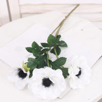 3 Cabezas De Anefoma Poppa Flores Artificiales De Seda Larga Rama Decoración Para Fiesta De Boda Navidad Hogar Wreath Mesa Jardín DIY - details 10