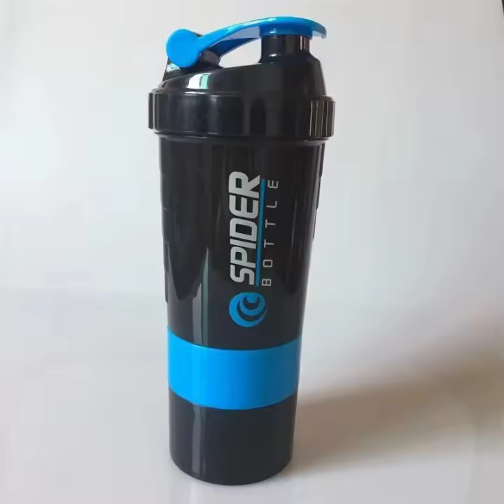 Botella De Ejercicio Para Construir Musculo 3 Capas Mezclador De Proteína De Gran Capacidad Para Deportes Y Fitness Taza De Licuado De Leche Regalo - 1