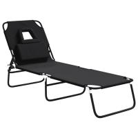 vidaXL Tumbona plegable acero recubrimiento en polvo tela Oxford Azul, Negro, Rojo Sillas de Exterior Ideal para jardín, playa, piscina, terraza Tumbona Piscina Tumbonas Playa Tumbonas Jardín Exterior - details 0