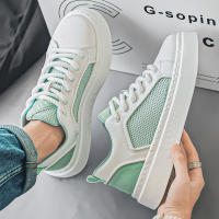 Zapatos Casuales Para Hombre Verano Transpirables Blancos Plataforma Ligera Antideslizantes Zapatillas De Caminar Mesh Zapatos De Correr - details 22
