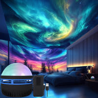 Lámpara De Proyección LED De Las Luces Del Norte Con Control Remoto Y USB Cambio De Color Para Decoración De Dormitorio Efecto De Aurora Boreal - details 1