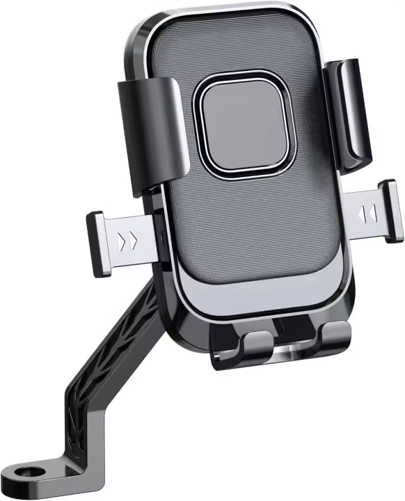 Soporte De Teléfono Para Bicicleta Universal 360° Giratorio Soporte De Manillar Para Motocicleta ATV Scooter Operación Con Una Mano GPS Clip - 1