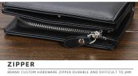 Cartera De Cuero PU Para Hombre 2024 Cierre De Cremallera Alta Calidad Diseño Corto Portador De Tarjetas Monedero Vintage Cartera Masculina - details 17