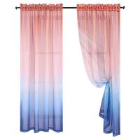 2pcs Cortinas De Voile Transparente Gradiente Para Dormitorio Y Hotel Estilo Pastoral Francés Rústico Cortina De Tule Para Ventana - details 3
