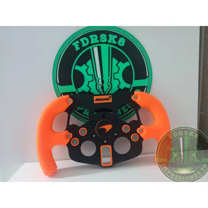 Aro para bases de volante Logitech g29 Fórmula 1, color naranja, impresión profesional, alta calidad y detalle - 1
