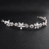 Accesorio De Peluca Para Novia Adorno Floral De Cristal Y Perla Para Mujer Joyería De Cabeza Para Fiesta Boda Regalo Para Novia Y Damas De Honor - details 3