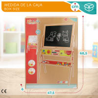 WOOMAX Pizarra de madera 2 en 1 - details 5