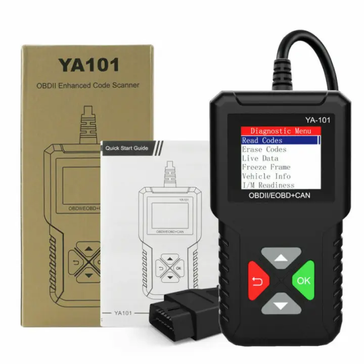 Lector De Códigos De Error Del Motor De Coche YA101 OBD2 Scanner Para 12V Herramienta De Diagnóstico Completo OBDII Funciones De Diagnóstico - 1