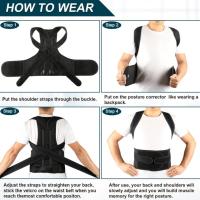 Corrector De Postura Cervical Ajustable Con Almohadillas De Hombro Y Cintura Transpirables Para Niños Y Niñas Alivio Del Dolor Lumbar - details 14