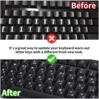 Pegatinas De Teclado Ruso Francés Inglés Árabe Español Portugués Coreano Ucraniano Italiano Para Portátil Y Escritorio PC - details 4