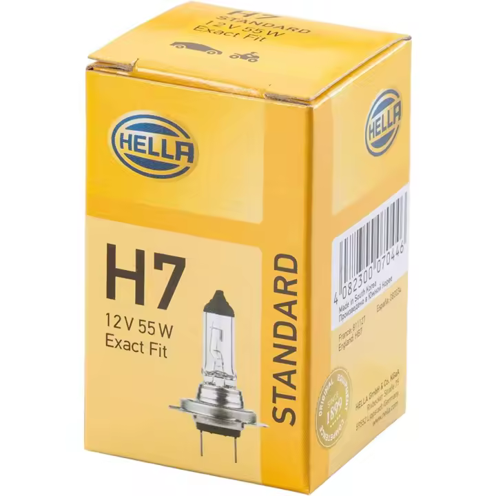 Luz recambio coche, HELLA 8GH 007 157-121 Lámpara - H7 - Standard - 12V - 55W - Tipo de portalámpara: PX26d - caja - Cant.: 1 - 1