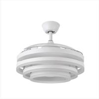 FABRILAMP PREMIUM  Ventilador 72w Dc Kai Blanco 3 Aspas Transp. 6 Vel. 3 Colores 43/58x50/107 C/remoto,memoria Y temp. 6120lm. Incluye mando a distancia y dos tijas de 10 y 25 centímetro Productos originales calidad de confianza - details 0