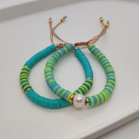 KKBEAD Pulsera De Disco Heishi Para Mujer Pulsera De Arcilla Polimérica De Otoño E Invierno Joyería De Moda Ajustable Colorido - details 4