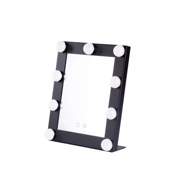 GreenIce | Espejo Iluminado Maquillaje LED 25x29Cm Negro 40.000H [SUN-KRS250290-B - 1