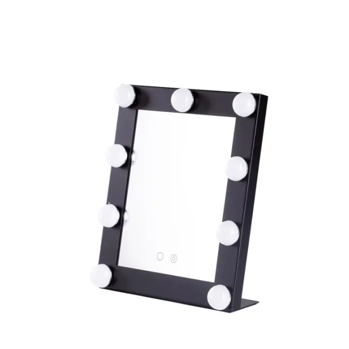 GreenIce | Espejo Iluminado Maquillaje LED 25x29Cm Negro 40.000H [SUN-KRS250290-B - 1