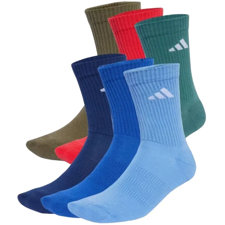 Calcetines Adidas Cushioned Crew Azul Oscuro 6 Pares - 1