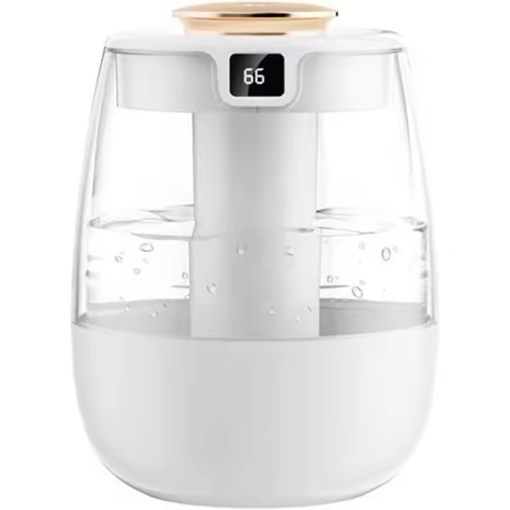 Humidificador de aire de 1300 ml, difusor de aromas con Doble Puerto de pulverización, humidificador de agua con Luz para el hogar y la Oficina (Blanco) - 1