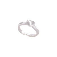 Anillo De Bambú De Jade Hetian Lácteo Platinado En Plata De Ley 925 Para Mujer Y Niña Regalo Joyería Vintage Irregular - details 36