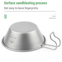 Taza De Camping Ti Sierra 300ml Ultra-ligera Con Mano Para Exterior Platos De Camping Senderismo Picnic Sin Plegar Material De Titanio - details 10