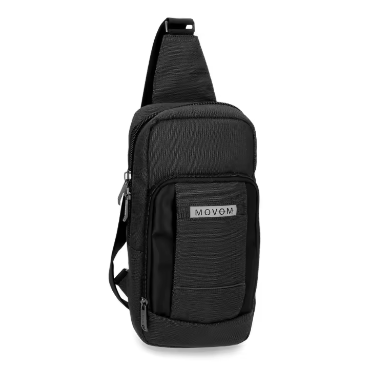 Movom Bandolera de 16 cm x 31 cm x 5,5 cm fabricada en poliéster. Negro - 1