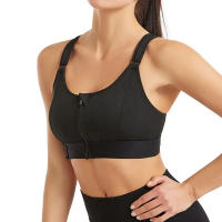 Sujetador Deportivo Ajustable Con Cierre Frontal Y Correa Elástico Para Mujer Shockproof Fitness Yoga Top De Cintura Baja - details 2