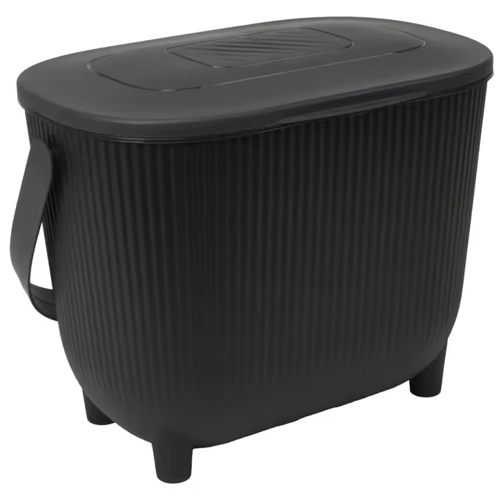 Contenedor de compost EDA con filtro de carbón activo, verde/antracita - 1
