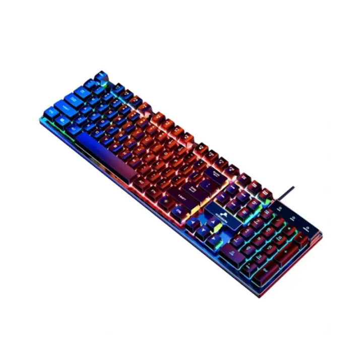 Teclado Con Cable Kadaen KB121 Negro Con Iluminación Colorida 26 Teclas Estilo Té Pomelo Tecla Suspensa Para Juego Y Oficina Universal - 1