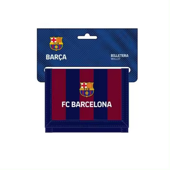 F.C. BARCELONA - Cartera Billetera con Cabecera, Cartera Billetera, Monedero, Cómoda y Versátil, Calidad y Resistencia - 1