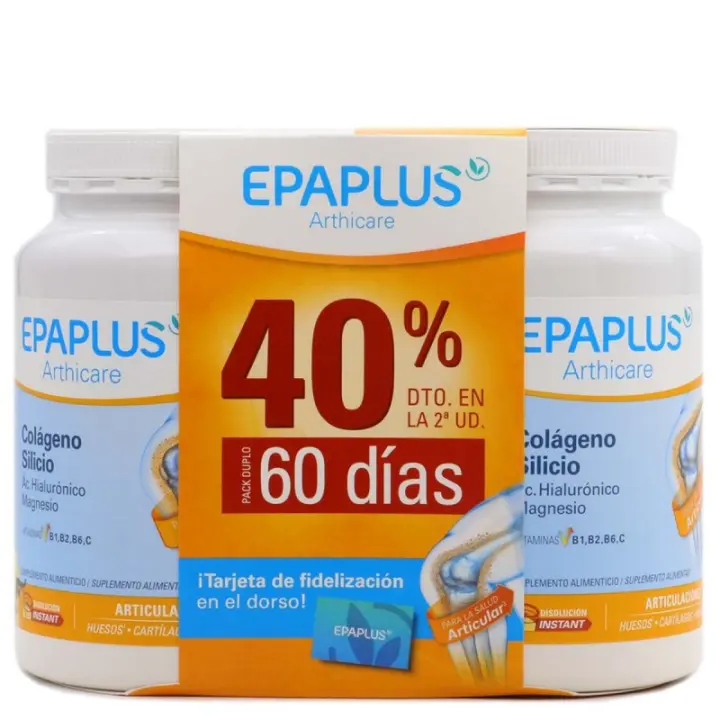 Epaplus Arthicare Colágeno + Silicio Sabor Vainilla 334 Gramos + 334 Gramos Duplo Epaplus - 1