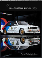 Modelo De Coche De Aleación BWM M3 1:24 Con Sonido Y Luz Vehículo De Retroceso Juguete De Decoración Para Niños Regalo Simulación Alta - details 11