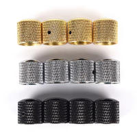 Juego De 4 Piezas De Control De Volumen Y Timbre En Metal Plateado Oro Negro Para Guitarra Eléctrica Y Bajo Dome Knobs - details 14