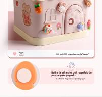 Caja De Ahorro Para Niños En Forma De Casa Capacidad Grande Plástico Creativo Dibujos Animados Caja De Dinero Pequeña Para Niños - details 4